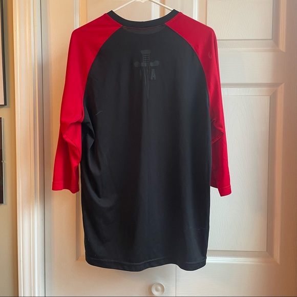 Ink Addict Mens Large red black raglan - Picture 2 of 5